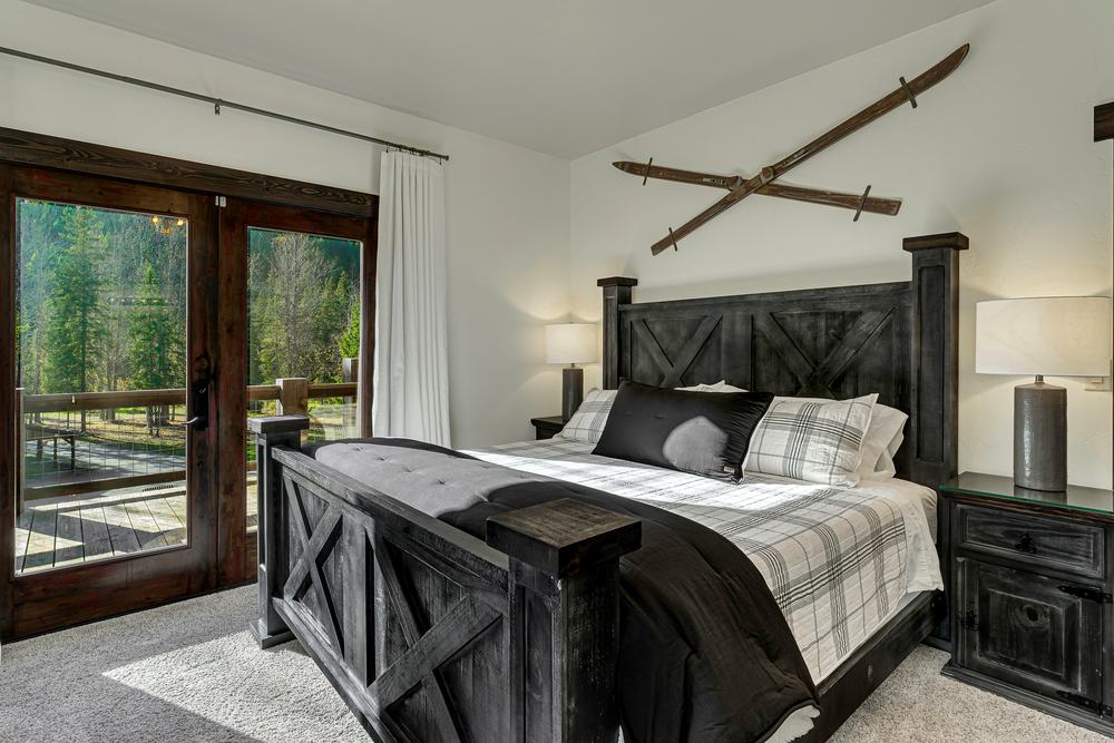 A king bedroom in the Main House